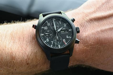 46mm iwc pilot's watch double chronograph top gun iw379901|IWC Pilot Chronograph Top Gun IW379901.